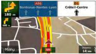 CLARION NZ501E, NZ502E - Informations sur les voies et les panneaux - 2