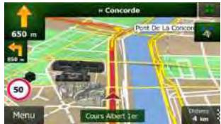 CLARION NZ501E, NZ502E - Naviguer sur la carte - 5