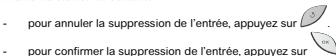 SAGEMCOM D270 TRIO - Suppression d'un numéro enregistré - 3