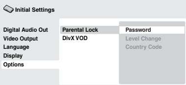 ONKYO DV-SP403E - Registrazione di una nuova password - 1