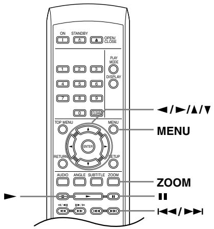 ON STANIDY OPEN/ 1 2 3 4 5 6 7 8 9 1 2 3 4 5 6 7 8 9 10 TOP MENU MENU RETURN SETUP AUDIO ANGLE SUBTITLE ZOOM ZOOM < Durante lo show di dispositive: PulsanteA cosa serveIIMette in pausa lo show; premere nuovamente il tasto per riavviarlo.|◀◀Visualizza l'immagine precedente.▶▶|Visualizza l'immagine successiva.◀/▶Mette in pausa lo show e fa girare di 90° in senso (anti) orario l'immagine attualmente selezionata. (Premere il pulsante ▶ (riproduzione) per riavviare lo show).▲/▼Porta in pausa lo slideshow e ribalta l'immagine visualizzata orizzontalmente o verticalmente. (Premere il pulsante ▶ (riproduzione) per riavviare lo show).ZOOMPorta in pausa lo slideshow e ingrandisce l'immagine. Premere di nuovo per passare alle modalità di zoom a 1x, 2x e 4x. (Premere il pulsante ▶ (riproduzione) per riavviare lo show).MENUVisualizza la schermata di Disc Navigator (vedi la sezione che segue). Note: Il tempo necessario al lettore per il caricamento di un file si allunga con l'aumentare delle dimensioni del file. I dischi possono contenere sino a 299 cartelle e sino a 648 cartelle e file in totale. Visione di video con Disc Navigator Usare Disc Navigator per navigare il contenuto del DVD o Video CD e trovare la porzione desiderata. Importante: - Non potete usare Disc Navigator con Video CD nella modalità PBC. text_image ON STANDBY OPEN/CLOSE PUI MODE DISPLAY TOP MENU MENU RETURN SETUP AUDIO ANGLE SUBTITLE ZOOM SETUP < />