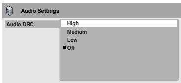 ONKYO DV-SP502 - Menú Audio Settings - 4