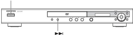 ONKYO DV-SP305 - Impostazione delsystema tevisivod9.jpg)

$$
\rightarrow \mathrm {A U T O} \longrightarrow \mathrm {N T S C} \longrightarrow \mathrm {P A L} \neg
$$ - 1