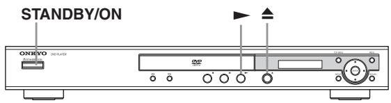 ONKYO DV-SP305 - Lecture d'un disqueerture/fermeture) pour ouvrir le tiroir pour le disque. - 1