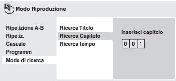 ONKYO DV-SP305 - Selezionare un modo di ricerca.d2a8.jpg)

Premere ENTER per avviare la riproduzione.



La ricerca basata sul tempo può essere utilizzata unicamente durante la riproduzione di un disco. - 4
