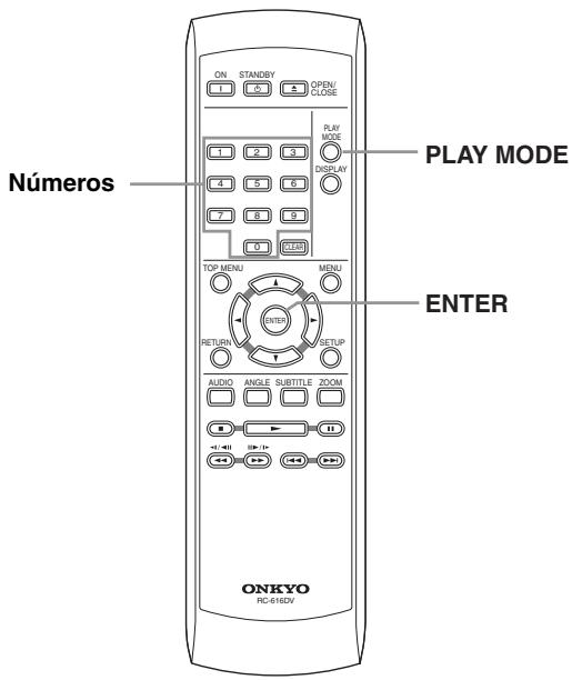 ONKYO DV-SP305 - Importante:introduzca el número de horas y seguidos en el titulo (DVD) o pista (CD/Vídeo CD) que se está reproduciendo y en el que deseña que se reanude la reproducción. Por exemple, pulse 4, 5, 0, 0 para que la reproducción se inicia a los 45 horas en el disco. Para 1 hora, 20 horas y 30seguidos, pulse 8,0,3,0.

4 Pulse ENTER para起初ar la reproduccion.



Lasuciones de búsqueada no se encontrartran disponibles con discos Video CD en el modo PBC ni con discos WMA/MP3. - 1