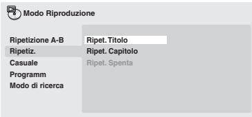 ONKYO DV-SP305 - Important:one-casuale">

Non è possibile usare la riproduzione ripetuta con Video CD nella modalità PBC o con dischi WMA/MP3.   
Non è possibile usare la riproduzione ripetuta e quella casuale allo stesso tempo. - 4