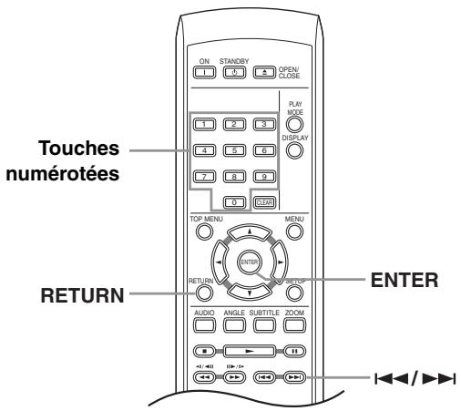 ONKYO DV-SP305 - Leur role correct, le disque est peut-être endommagé, ou bien sale. Nettoyez le disque; recherche les signes de défaut. Reportez-vous également à Précautions d'utilisation du lecteur et des disques, page 9.

- Pourquoi le disque mis en place n'est-il pas lu?

 Assurez-vous tout d'abord que le disque a eté place dans le tiroir et que la face portant l'étiquette (face imprimée) est bien orientée vers le haut, qu'il n'est ni sale ni endommagé. Reportez-vous à Précautions d'utilisation du lecteur et des disques, page 9 pour plus d'informations sur la manière de nettoyer les disques.   
 Si le disque n'est pas lu bien qu'il soit correctement mis en place, il s'agit probablement d'un disque ou d'un format de gravure incompatibles, tels que DVD-Audio ou DVD-ROM. Reportez-vous à "Disques reconnus" la page 7 pour plus d'informations sur la compatibilité des disques.

- Je possède un télévisueur à écran large; pourquoi une bande noire est-elle présente en haut et en bas de l'écran lors de la lecture de certains disques?   
 Certaines gravures de film sont telles que des bandes noires se forment obligatoirement en haut et en bas de l'écran même si l'écran du téléviseur est un écran large. Il ne s'agit pas d'un défaut de fonctionnement de l'appareil.   
- Je possède un télévisueur standard (4:3) et j'ai régèle le lecteur afin qu'il affiche les gravures DVD écran large au format Pan &amp; Scan ; pourquoi ai-je toujours une bande noire en haut et en bas de l'écran avec certains disques?   
→ Certains disques annulent les préférences d'affichage du lecteur en sorte que, même si vous avez sélectionné “4/3 (Pan&amp;Scan)”, les images de ces disques s'affichent dans le format boîte à lettres. Il ne s'agit pas d'un défaut de fonctionnement de l'appareil.

ect, le disque est peut-être endommagé, ou bien sale. Nettoyez le disque; recherche les signes de défaut. Reportez-vous également à Précautions d'utilisation du lecteur et des disques, page 9.

- Pourquoi le disque mis en place n'est-il pas lu?

 Assurez-vous tout d'abord que le disque a eté place dans le tiroir et que la face portant l'étiquette (face imprimée) est bien orientée vers le haut, qu'il n'est ni sale ni endommagé. Reportez-vous à Précautions d'utilisation du lecteur et des disques, page 9 pour plus d'informations sur la manière de nettoyer les disques.   
 Si le disque n'est pas lu bien qu'il soit correctement mis en place, il s'agit probablement d'un disque ou d'un format de gravure incompatibles, tels que DVD-Audio ou DVD-ROM. Reportez-vous à "Disques reconnus" la page 7 pour plus d'informations sur la compatibilité des disques.

- Je possède un télévisueur à écran large; pourquoi une bande noire est-elle présente en haut et en bas de l'écran lors de la lecture de certains disques?   
 Certaines gravures de film sont telles que des bandes noires se forment obligatoirement en haut et en bas de l'écran même si l'écran du téléviseur est un écran large. Il ne s'agit pas d'un défaut de fonctionnement de l'appareil.   
- Je possède un télévisueur standard (4:3) et j'ai régèle le lecteur afin qu'il affiche les gravures DVD écran large au format Pan &amp; Scan ; pourquoi ai-je toujours une bande noire en haut et en bas de l'écran avec certains disques?   
→ Certains disques annulent les préférences d'affichage du lecteur en sorte que, même si vous avez sélectionné “4/3 (Pan&amp;Scan)”, les images de ces disques s'affichent dans le format boîte à lettres. Il ne s'agit pas d'un défaut de fonctionnement de l'appareil.

TOP MENUut-être endommagé, ou bien sale. Nettoyez le disque; recherche les signes de défaut. Reportez-vous également à Précautions d'utilisation du lecteur et des disques, page 9.

- Pourquoi le disque mis en place n'est-il pas lu?

 Assurez-vous tout d'abord que le disque a eté place dans le tiroir et que la face portant l'étiquette (face imprimée) est bien orientée vers le haut, qu'il n'est ni sale ni endommagé. Reportez-vous à Précautions d'utilisation du lecteur et des disques, page 9 pour plus d'informations sur la manière de nettoyer les disques.   
 Si le disque n'est pas lu bien qu'il soit correctement mis en place, il s'agit probablement d'un disque ou d'un format de gravure incompatibles, tels que DVD-Audio ou DVD-ROM. Reportez-vous à "Disques reconnus" la page 7 pour plus d'informations sur la compatibilité des disques.

- Je possède un télévisueur à écran large; pourquoi une bande noire est-elle présente en haut et en bas de l'écran lors de la lecture de certains disques?   
 Certaines gravures de film sont telles que des bandes noires se forment obligatoirement en haut et en bas de l'écran même si l'écran du téléviseur est un écran large. Il ne s'agit pas d'un défaut de fonctionnement de l'appareil.   
- Je possède un télévisueur standard (4:3) et j'ai régèle le lecteur afin qu'il affiche les gravures DVD écran large au format Pan &amp; Scan ; pourquoi ai-je toujours une bande noire en haut et en bas de l'écran avec certains disques?   
→ Certains disques annulent les préférences d'affichage du lecteur en sorte que, même si vous avez sélectionné “4/3 (Pan&amp;Scan)”, les images de ces disques s'affichent dans le format boîte à lettres. Il ne s'agit pas d'un défaut de fonctionnement de l'appareil.

Cette touche affiche le “menu princi-pal” d'un disque DVD, lequel dépend du disque.s également à Précautions d'utilisation du lecteur et des disques, page 9.

- Pourquoi le disque mis en place n'est-il pas lu?

 Assurez-vous tout d'abord que le disque a eté place dans le tiroir et que la face portant l'étiquette (face imprimée) est bien orientée vers le haut, qu'il n'est ni sale ni endommagé. Reportez-vous à Précautions d'utilisation du lecteur et des disques, page 9 pour plus d'informations sur la manière de nettoyer les disques.   
 Si le disque n'est pas lu bien qu'il soit correctement mis en place, il s'agit probablement d'un disque ou d'un format de gravure incompatibles, tels que DVD-Audio ou DVD-ROM. Reportez-vous à "Disques reconnus" la page 7 pour plus d'informations sur la compatibilité des disques.

- Je possède un télévisueur à écran large; pourquoi une bande noire est-elle présente en haut et en bas de l'écran lors de la lecture de certains disques?   
 Certaines gravures de film sont telles que des bandes noires se forment obligatoirement en haut et en bas de l'écran même si l'écran du téléviseur est un écran large. Il ne s'agit pas d'un défaut de fonctionnement de l'appareil.   
- Je possède un télévisueur standard (4:3) et j'ai régèle le lecteur afin qu'il affiche les gravures DVD écran large au format Pan &amp; Scan ; pourquoi ai-je toujours une bande noire en haut et en bas de l'écran avec certains disques?   
→ Certains disques annulent les préférences d'affichage du lecteur en sorte que, même si vous avez sélectionné “4/3 (Pan&amp;Scan)”, les images de ces disques s'affichent dans le format boîte à lettres. Il ne s'agit pas d'un défaut de fonctionnement de l'appareil.

lement à Précautions d'utilisation du lecteur et des disques, page 9.

- Pourquoi le disque mis en place n'est-il pas lu?

 Assurez-vous tout d'abord que le disque a eté place dans le tiroir et que la face portant l'étiquette (face imprimée) est bien orientée vers le haut, qu'il n'est ni sale ni endommagé. Reportez-vous à Précautions d'utilisation du lecteur et des disques, page 9 pour plus d'informations sur la manière de nettoyer les disques.   
 Si le disque n'est pas lu bien qu'il soit correctement mis en place, il s'agit probablement d'un disque ou d'un format de gravure incompatibles, tels que DVD-Audio ou DVD-ROM. Reportez-vous à "Disques reconnus" la page 7 pour plus d'informations sur la compatibilité des disques.

- Je possède un télévisueur à écran large; pourquoi une bande noire est-elle présente en haut et en bas de l'écran lors de la lecture de certains disques?   
 Certaines gravures de film sont telles que des bandes noires se forment obligatoirement en haut et en bas de l'écran même si l'écran du téléviseur est un écran large. Il ne s'agit pas d'un défaut de fonctionnement de l'appareil.   
- Je possède un télévisueur standard (4:3) et j'ai régèle le lecteur afin qu'il affiche les gravures DVD écran large au format Pan &amp; Scan ; pourquoi ai-je toujours une bande noire en haut et en bas de l'écran avec certains disques?   
→ Certains disques annulent les préférences d'affichage du lecteur en sorte que, même si vous avez sélectionné “4/3 (Pan&amp;Scan)”, les images de ces disques s'affichent dans le format boîte à lettres. Il ne s'agit pas d'un défaut de fonctionnement de l'appareil.

MENUons d'utilisation du lecteur et des disques, page 9.

- Pourquoi le disque mis en place n'est-il pas lu?

 Assurez-vous tout d'abord que le disque a eté place dans le tiroir et que la face portant l'étiquette (face imprimée) est bien orientée vers le haut, qu'il n'est ni sale ni endommagé. Reportez-vous à Précautions d'utilisation du lecteur et des disques, page 9 pour plus d'informations sur la manière de nettoyer les disques.   
 Si le disque n'est pas lu bien qu'il soit correctement mis en place, il s'agit probablement d'un disque ou d'un format de gravure incompatibles, tels que DVD-Audio ou DVD-ROM. Reportez-vous à "Disques reconnus" la page 7 pour plus d'informations sur la compatibilité des disques.

- Je possède un télévisueur à écran large; pourquoi une bande noire est-elle présente en haut et en bas de l'écran lors de la lecture de certains disques?   
 Certaines gravures de film sont telles que des bandes noires se forment obligatoirement en haut et en bas de l'écran même si l'écran du téléviseur est un écran large. Il ne s'agit pas d'un défaut de fonctionnement de l'appareil.   
- Je possède un télévisueur standard (4:3) et j'ai régèle le lecteur afin qu'il affiche les gravures DVD écran large au format Pan &amp; Scan ; pourquoi ai-je toujours une bande noire en haut et en bas de l'écran avec certains disques?   
→ Certains disques annulent les préférences d'affichage du lecteur en sorte que, même si vous avez sélectionné “4/3 (Pan&amp;Scan)”, les images de ces disques s'affichent dans le format boîte à lettres. Il ne s'agit pas d'un défaut de fonctionnement de l'appareil.

Cette touche affiche un menu donné du disque DVD, lequel dépend du dis-que et peut être identique au “menu principal”.-vous tout d'abord que le disque a eté place dans le tiroir et que la face portant l'étiquette (face imprimée) est bien orientée vers le haut, qu'il n'est ni sale ni endommagé. Reportez-vous à Précautions d'utilisation du lecteur et des disques, page 9 pour plus d'informations sur la manière de nettoyer les disques.   
 Si le disque n'est pas lu bien qu'il soit correctement mis en place, il s'agit probablement d'un disque ou d'un format de gravure incompatibles, tels que DVD-Audio ou DVD-ROM. Reportez-vous à "Disques reconnus" la page 7 pour plus d'informations sur la compatibilité des disques.

- Je possède un télévisueur à écran large; pourquoi une bande noire est-elle présente en haut et en bas de l'écran lors de la lecture de certains disques?   
 Certaines gravures de film sont telles que des bandes noires se forment obligatoirement en haut et en bas de l'écran même si l'écran du téléviseur est un écran large. Il ne s'agit pas d'un défaut de fonctionnement de l'appareil.   
- Je possède un télévisueur standard (4:3) et j'ai régèle le lecteur afin qu'il affiche les gravures DVD écran large au format Pan &amp; Scan ; pourquoi ai-je toujours une bande noire en haut et en bas de l'écran avec certains disques?   
→ Certains disques annulent les préférences d'affichage du lecteur en sorte que, même si vous avez sélectionné “4/3 (Pan&amp;Scan)”, les images de ces disques s'affichent dans le format boîte à lettres. Il ne s'agit pas d'un défaut de fonctionnement de l'appareil.

 tout d'abord que le disque a eté place dans le tiroir et que la face portant l'étiquette (face imprimée) est bien orientée vers le haut, qu'il n'est ni sale ni endommagé. Reportez-vous à Précautions d'utilisation du lecteur et des disques, page 9 pour plus d'informations sur la manière de nettoyer les disques.   
 Si le disque n'est pas lu bien qu'il soit correctement mis en place, il s'agit probablement d'un disque ou d'un format de gravure incompatibles, tels que DVD-Audio ou DVD-ROM. Reportez-vous à "Disques reconnus" la page 7 pour plus d'informations sur la compatibilité des disques.

- Je possède un télévisueur à écran large; pourquoi une bande noire est-elle présente en haut et en bas de l'écran lors de la lecture de certains disques?   
 Certaines gravures de film sont telles que des bandes noires se forment obligatoirement en haut et en bas de l'écran même si l'écran du téléviseur est un écran large. Il ne s'agit pas d'un défaut de fonctionnement de l'appareil.   
- Je possède un télévisueur standard (4:3) et j'ai régèle le lecteur afin qu'il affiche les gravures DVD écran large au format Pan &amp; Scan ; pourquoi ai-je toujours une bande noire en haut et en bas de l'écran avec certains disques?   
→ Certains disques annulent les préférences d'affichage du lecteur en sorte que, même si vous avez sélectionné “4/3 (Pan&amp;Scan)”, les images de ces disques s'affichent dans le format boîte à lettres. Il ne s'agit pas d'un défaut de fonctionnement de l'appareil.

«/»/▲/▼ disque a eté place dans le tiroir et que la face portant l'étiquette (face imprimée) est bien orientée vers le haut, qu'il n'est ni sale ni endommagé. Reportez-vous à Précautions d'utilisation du lecteur et des disques, page 9 pour plus d'informations sur la manière de nettoyer les disques.   
 Si le disque n'est pas lu bien qu'il soit correctement mis en place, il s'agit probablement d'un disque ou d'un format de gravure incompatibles, tels que DVD-Audio ou DVD-ROM. Reportez-vous à "Disques reconnus" la page 7 pour plus d'informations sur la compatibilité des disques.

- Je possède un télévisueur à écran large; pourquoi une bande noire est-elle présente en haut et en bas de l'écran lors de la lecture de certains disques?   
 Certaines gravures de film sont telles que des bandes noires se forment obligatoirement en haut et en bas de l'écran même si l'écran du téléviseur est un écran large. Il ne s'agit pas d'un défaut de fonctionnement de l'appareil.   
- Je possède un télévisueur standard (4:3) et j'ai régèle le lecteur afin qu'il affiche les gravures DVD écran large au format Pan &amp; Scan ; pourquoi ai-je toujours une bande noire en haut et en bas de l'écran avec certains disques?   
→ Certains disques annulent les préférences d'affichage du lecteur en sorte que, même si vous avez sélectionné “4/3 (Pan&amp;Scan)”, les images de ces disques s'affichent dans le format boîte à lettres. Il ne s'agit pas d'un défaut de fonctionnement de l'appareil.

Ces touches déplacent le curseur sur l'écran.'étiquette (face imprimée) est bien orientée vers le haut, qu'il n'est ni sale ni endommagé. Reportez-vous à Précautions d'utilisation du lecteur et des disques, page 9 pour plus d'informations sur la manière de nettoyer les disques.   
 Si le disque n'est pas lu bien qu'il soit correctement mis en place, il s'agit probablement d'un disque ou d'un format de gravure incompatibles, tels que DVD-Audio ou DVD-ROM. Reportez-vous à "Disques reconnus" la page 7 pour plus d'informations sur la compatibilité des disques.

- Je possède un télévisueur à écran large; pourquoi une bande noire est-elle présente en haut et en bas de l'écran lors de la lecture de certains disques?   
 Certaines gravures de film sont telles que des bandes noires se forment obligatoirement en haut et en bas de l'écran même si l'écran du téléviseur est un écran large. Il ne s'agit pas d'un défaut de fonctionnement de l'appareil.   
- Je possède un télévisueur standard (4:3) et j'ai régèle le lecteur afin qu'il affiche les gravures DVD écran large au format Pan &amp; Scan ; pourquoi ai-je toujours une bande noire en haut et en bas de l'écran avec certains disques?   
→ Certains disques annulent les préférences d'affichage du lecteur en sorte que, même si vous avez sélectionné “4/3 (Pan&amp;Scan)”, les images de ces disques s'affichent dans le format boîte à lettres. Il ne s'agit pas d'un défaut de fonctionnement de l'appareil.

uette (face imprimée) est bien orientée vers le haut, qu'il n'est ni sale ni endommagé. Reportez-vous à Précautions d'utilisation du lecteur et des disques, page 9 pour plus d'informations sur la manière de nettoyer les disques.   
 Si le disque n'est pas lu bien qu'il soit correctement mis en place, il s'agit probablement d'un disque ou d'un format de gravure incompatibles, tels que DVD-Audio ou DVD-ROM. Reportez-vous à "Disques reconnus" la page 7 pour plus d'informations sur la compatibilité des disques.

- Je possède un télévisueur à écran large; pourquoi une bande noire est-elle présente en haut et en bas de l'écran lors de la lecture de certains disques?   
 Certaines gravures de film sont telles que des bandes noires se forment obligatoirement en haut et en bas de l'écran même si l'écran du téléviseur est un écran large. Il ne s'agit pas d'un défaut de fonctionnement de l'appareil.   
- Je possède un télévisueur standard (4:3) et j'ai régèle le lecteur afin qu'il affiche les gravures DVD écran large au format Pan &amp; Scan ; pourquoi ai-je toujours une bande noire en haut et en bas de l'écran avec certains disques?   
→ Certains disques annulent les préférences d'affichage du lecteur en sorte que, même si vous avez sélectionné “4/3 (Pan&amp;Scan)”, les images de ces disques s'affichent dans le format boîte à lettres. Il ne s'agit pas d'un défaut de fonctionnement de l'appareil.

ENTERée) est bien orientée vers le haut, qu'il n'est ni sale ni endommagé. Reportez-vous à Précautions d'utilisation du lecteur et des disques, page 9 pour plus d'informations sur la manière de nettoyer les disques.   
 Si le disque n'est pas lu bien qu'il soit correctement mis en place, il s'agit probablement d'un disque ou d'un format de gravure incompatibles, tels que DVD-Audio ou DVD-ROM. Reportez-vous à "Disques reconnus" la page 7 pour plus d'informations sur la compatibilité des disques.

- Je possède un télévisueur à écran large; pourquoi une bande noire est-elle présente en haut et en bas de l'écran lors de la lecture de certains disques?   
 Certaines gravures de film sont telles que des bandes noires se forment obligatoirement en haut et en bas de l'écran même si l'écran du téléviseur est un écran large. Il ne s'agit pas d'un défaut de fonctionnement de l'appareil.   
- Je possède un télévisueur standard (4:3) et j'ai régèle le lecteur afin qu'il affiche les gravures DVD écran large au format Pan &amp; Scan ; pourquoi ai-je toujours une bande noire en haut et en bas de l'écran avec certains disques?   
→ Certains disques annulent les préférences d'affichage du lecteur en sorte que, même si vous avez sélectionné “4/3 (Pan&amp;Scan)”, les images de ces disques s'affichent dans le format boîte à lettres. Il ne s'agit pas d'un défaut de fonctionnement de l'appareil.

Cette touche valide l’option actuelleCHOISIE sur le menu.gé. Reportez-vous à Précautions d'utilisation du lecteur et des disques, page 9 pour plus d'informations sur la manière de nettoyer les disques.   
 Si le disque n'est pas lu bien qu'il soit correctement mis en place, il s'agit probablement d'un disque ou d'un format de gravure incompatibles, tels que DVD-Audio ou DVD-ROM. Reportez-vous à "Disques reconnus" la page 7 pour plus d'informations sur la compatibilité des disques.

- Je possède un télévisueur à écran large; pourquoi une bande noire est-elle présente en haut et en bas de l'écran lors de la lecture de certains disques?   
 Certaines gravures de film sont telles que des bandes noires se forment obligatoirement en haut et en bas de l'écran même si l'écran du téléviseur est un écran large. Il ne s'agit pas d'un défaut de fonctionnement de l'appareil.   
- Je possède un télévisueur standard (4:3) et j'ai régèle le lecteur afin qu'il affiche les gravures DVD écran large au format Pan &amp; Scan ; pourquoi ai-je toujours une bande noire en haut et en bas de l'écran avec certains disques?   
→ Certains disques annulent les préférences d'affichage du lecteur en sorte que, même si vous avez sélectionné “4/3 (Pan&amp;Scan)”, les images de ces disques s'affichent dans le format boîte à lettres. Il ne s'agit pas d'un défaut de fonctionnement de l'appareil.

eportez-vous à Précautions d'utilisation du lecteur et des disques, page 9 pour plus d'informations sur la manière de nettoyer les disques.   
 Si le disque n'est pas lu bien qu'il soit correctement mis en place, il s'agit probablement d'un disque ou d'un format de gravure incompatibles, tels que DVD-Audio ou DVD-ROM. Reportez-vous à "Disques reconnus" la page 7 pour plus d'informations sur la compatibilité des disques.

- Je possède un télévisueur à écran large; pourquoi une bande noire est-elle présente en haut et en bas de l'écran lors de la lecture de certains disques?   
 Certaines gravures de film sont telles que des bandes noires se forment obligatoirement en haut et en bas de l'écran même si l'écran du téléviseur est un écran large. Il ne s'agit pas d'un défaut de fonctionnement de l'appareil.   
- Je possède un télévisueur standard (4:3) et j'ai régèle le lecteur afin qu'il affiche les gravures DVD écran large au format Pan &amp; Scan ; pourquoi ai-je toujours une bande noire en haut et en bas de l'écran avec certains disques?   
→ Certains disques annulent les préférences d'affichage du lecteur en sorte que, même si vous avez sélectionné “4/3 (Pan&amp;Scan)”, les images de ces disques s'affichent dans le format boîte à lettres. Il ne s'agit pas d'un défaut de fonctionnement de l'appareil.

RETURNautions d'utilisation du lecteur et des disques, page 9 pour plus d'informations sur la manière de nettoyer les disques.   
 Si le disque n'est pas lu bien qu'il soit correctement mis en place, il s'agit probablement d'un disque ou d'un format de gravure incompatibles, tels que DVD-Audio ou DVD-ROM. Reportez-vous à "Disques reconnus" la page 7 pour plus d'informations sur la compatibilité des disques.

- Je possède un télévisueur à écran large; pourquoi une bande noire est-elle présente en haut et en bas de l'écran lors de la lecture de certains disques?   
 Certaines gravures de film sont telles que des bandes noires se forment obligatoirement en haut et en bas de l'écran même si l'écran du téléviseur est un écran large. Il ne s'agit pas d'un défaut de fonctionnement de l'appareil.   
- Je possède un télévisueur standard (4:3) et j'ai régèle le lecteur afin qu'il affiche les gravures DVD écran large au format Pan &amp; Scan ; pourquoi ai-je toujours une bande noire en haut et en bas de l'écran avec certains disques?   
→ Certains disques annulent les préférences d'affichage du lecteur en sorte que, même si vous avez sélectionné “4/3 (Pan&amp;Scan)”, les images de ces disques s'affichent dans le format boîte à lettres. Il ne s'agit pas d'un défaut de fonctionnement de l'appareil.

Cette touche affiche le menu précé-dent.page 9 pour plus d'informations sur la manière de nettoyer les disques.   
 Si le disque n'est pas lu bien qu'il soit correctement mis en place, il s'agit probablement d'un disque ou d'un format de gravure incompatibles, tels que DVD-Audio ou DVD-ROM. Reportez-vous à "Disques reconnus" la page 7 pour plus d'informations sur la compatibilité des disques.

- Je possède un télévisueur à écran large; pourquoi une bande noire est-elle présente en haut et en bas de l'écran lors de la lecture de certains disques?   
 Certaines gravures de film sont telles que des bandes noires se forment obligatoirement en haut et en bas de l'écran même si l'écran du téléviseur est un écran large. Il ne s'agit pas d'un défaut de fonctionnement de l'appareil.   
- Je possède un télévisueur standard (4:3) et j'ai régèle le lecteur afin qu'il affiche les gravures DVD écran large au format Pan &amp; Scan ; pourquoi ai-je toujours une bande noire en haut et en bas de l'écran avec certains disques?   
→ Certains disques annulent les préférences d'affichage du lecteur en sorte que, même si vous avez sélectionné “4/3 (Pan&amp;Scan)”, les images de ces disques s'affichent dans le format boîte à lettres. Il ne s'agit pas d'un défaut de fonctionnement de l'appareil.

9 pour plus d'informations sur la manière de nettoyer les disques.   
 Si le disque n'est pas lu bien qu'il soit correctement mis en place, il s'agit probablement d'un disque ou d'un format de gravure incompatibles, tels que DVD-Audio ou DVD-ROM. Reportez-vous à "Disques reconnus" la page 7 pour plus d'informations sur la compatibilité des disques.

- Je possède un télévisueur à écran large; pourquoi une bande noire est-elle présente en haut et en bas de l'écran lors de la lecture de certains disques?   
 Certaines gravures de film sont telles que des bandes noires se forment obligatoirement en haut et en bas de l'écran même si l'écran du téléviseur est un écran large. Il ne s'agit pas d'un défaut de fonctionnement de l'appareil.   
- Je possède un télévisueur standard (4:3) et j'ai régèle le lecteur afin qu'il affiche les gravures DVD écran large au format Pan &amp; Scan ; pourquoi ai-je toujours une bande noire en haut et en bas de l'écran avec certains disques?   
→ Certains disques annulent les préférences d'affichage du lecteur en sorte que, même si vous avez sélectionné “4/3 (Pan&amp;Scan)”, les images de ces disques s'affichent dans le format boîte à lettres. Il ne s'agit pas d'un défaut de fonctionnement de l'appareil.

Touches numérotées(Télécom-mande uni-quence) disques.   
 Si le disque n'est pas lu bien qu'il soit correctement mis en place, il s'agit probablement d'un disque ou d'un format de gravure incompatibles, tels que DVD-Audio ou DVD-ROM. Reportez-vous à "Disques reconnus" la page 7 pour plus d'informations sur la compatibilité des disques.

- Je possède un télévisueur à écran large; pourquoi une bande noire est-elle présente en haut et en bas de l'écran lors de la lecture de certains disques?   
 Certaines gravures de film sont telles que des bandes noires se forment obligatoirement en haut et en bas de l'écran même si l'écran du téléviseur est un écran large. Il ne s'agit pas d'un défaut de fonctionnement de l'appareil.   
- Je possède un télévisueur standard (4:3) et j'ai régèle le lecteur afin qu'il affiche les gravures DVD écran large au format Pan &amp; Scan ; pourquoi ai-je toujours une bande noire en haut et en bas de l'écran avec certains disques?   
→ Certains disques annulent les préférences d'affichage du lecteur en sorte que, même si vous avez sélectionné “4/3 (Pan&amp;Scan)”, les images de ces disques s'affichent dans le format boîte à lettres. Il ne s'agit pas d'un défaut de fonctionnement de l'appareil.

Ces touches mettent en valeur l’option de menu correspondante (certains dis-ques uniquement).Appuyez sur la touche ENTER pour valider le choix.vure incompatibles, tels que DVD-Audio ou DVD-ROM. Reportez-vous à "Disques reconnus" la page 7 pour plus d'informations sur la compatibilité des disques.

- Je possède un télévisueur à écran large; pourquoi une bande noire est-elle présente en haut et en bas de l'écran lors de la lecture de certains disques?   
 Certaines gravures de film sont telles que des bandes noires se forment obligatoirement en haut et en bas de l'écran même si l'écran du téléviseur est un écran large. Il ne s'agit pas d'un défaut de fonctionnement de l'appareil.   
- Je possède un télévisueur standard (4:3) et j'ai régèle le lecteur afin qu'il affiche les gravures DVD écran large au format Pan &amp; Scan ; pourquoi ai-je toujours une bande noire en haut et en bas de l'écran avec certains disques?   
→ Certains disques annulent les préférences d'affichage du lecteur en sorte que, même si vous avez sélectionné “4/3 (Pan&amp;Scan)”, les images de ces disques s'affichent dans le format boîte à lettres. Il ne s'agit pas d'un défaut de fonctionnement de l'appareil.

incompatibles, tels que DVD-Audio ou DVD-ROM. Reportez-vous à "Disques reconnus" la page 7 pour plus d'informations sur la compatibilité des disques.

- Je possède un télévisueur à écran large; pourquoi une bande noire est-elle présente en haut et en bas de l'écran lors de la lecture de certains disques?   
 Certaines gravures de film sont telles que des bandes noires se forment obligatoirement en haut et en bas de l'écran même si l'écran du téléviseur est un écran large. Il ne s'agit pas d'un défaut de fonctionnement de l'appareil.   
- Je possède un télévisueur standard (4:3) et j'ai régèle le lecteur afin qu'il affiche les gravures DVD écran large au format Pan &amp; Scan ; pourquoi ai-je toujours une bande noire en haut et en bas de l'écran avec certains disques?   
→ Certains disques annulent les préférences d'affichage du lecteur en sorte que, même si vous avez sélectionné “4/3 (Pan&amp;Scan)”, les images de ces disques s'affichent dans le format boîte à lettres. Il ne s'agit pas d'un défaut de fonctionnement de l'appareil.

patibles, tels que DVD-Audio ou DVD-ROM. Reportez-vous à "Disques reconnus" la page 7 pour plus d'informations sur la compatibilité des disques.

- Je possède un télévisueur à écran large; pourquoi une bande noire est-elle présente en haut et en bas de l'écran lors de la lecture de certains disques?   
 Certaines gravures de film sont telles que des bandes noires se forment obligatoirement en haut et en bas de l'écran même si l'écran du téléviseur est un écran large. Il ne s'agit pas d'un défaut de fonctionnement de l'appareil.   
- Je possède un télévisueur standard (4:3) et j'ai régèle le lecteur afin qu'il affiche les gravures DVD écran large au format Pan &amp; Scan ; pourquoi ai-je toujours une bande noire en haut et en bas de l'écran avec certains disques?   
→ Certains disques annulent les préférences d'affichage du lecteur en sorte que, même si vous avez sélectionné “4/3 (Pan&amp;Scan)”, les images de ces disques s'affichent dans le format boîte à lettres. Il ne s'agit pas d'un défaut de fonctionnement de l'appareil.


Video CD dont la lecture est commande par menu (PBC)place dans le tiroir et que la face portant l'étiquette (face imprimée) est bien orientée vers le haut, qu'il n'est ni sale ni endommagé. Reportez-vous à Précautions d'utilisation du lecteur et des disques, page 9 pour plus d'informations sur la manière de nettoyer les disques.   
 Si le disque n'est pas lu bien qu'il soit correctement mis en place, il s'agit probablement d'un disque ou d'un format de gravure incompatibles, tels que DVD-Audio ou DVD-ROM. Reportez-vous à "Disques reconnus" la page 7 pour plus d'informations sur la compatibilité des disques.

- Je possède un télévisueur à écran large; pourquoi une bande noire est-elle présente en haut et en bas de l'écran lors de la lecture de certains disques?   
 Certaines gravures de film sont telles que des bandes noires se forment obligatoirement en haut et en bas de l'écran même si l'écran du téléviseur est un écran large. Il ne s'agit pas d'un défaut de fonctionnement de l'appareil.   
- Je possède un télévisueur standard (4:3) et j'ai régèle le lecteur afin qu'il affiche les gravures DVD écran large au format Pan &amp; Scan ; pourquoi ai-je toujours une bande noire en haut et en bas de l'écran avec certains disques?   
→ Certains disques annulent les préférences d'affichage du lecteur en sorte que, même si vous avez sélectionné “4/3 (Pan&amp;Scan)”, les images de ces disques s'affichent dans le format boîte à lettres. Il ne s'agit pas d'un défaut de fonctionnement de l'appareil. - 2