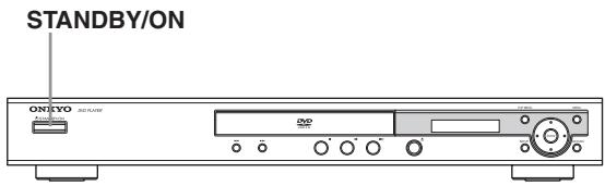 ONKYO DV-SP305 - Conseil:mages/e1f4cf4a96b0ea89f093567ed62331d2fd133ec07371b0b0d71037a61b495bd5.jpg)

Appuyez sur le bouton STANDBY/ ON du DV-SP305 ou sur le bouton ON de la télécommande.

Le lecteur DVD est mis tension.

![](images/a21e9abc7c28a6cf7fba0a082e813814268b9f7ac960a859509af38f518f66a0.jpg)  
Télécommande

- Pour ramener le DV-SP305 en mode de veille, appuyez sur le bouton STANDBY/ON du DV-SP305 ou sur le bouton STANDBY de la télécommande. Veillez a regler le volume au minimum avant de placer le DV-SP305 en mode de veille afin de ne pas etre surprise par un volume excessif lors de la prochaine utilisation.   
- Le passage en mode de veille avec le bouton STANDBY/ON ne coupe pas complètement l'alimentation.



Vous doivent connecter entre le lecteur de DVD et le récepteur audiovisuel le même type de cable que celui utilisé entre le ampli-tuner AV et le téléviseur.

Avant toute connexionle bouton ON de la télécommande.

Le lecteur DVD est mis tension.

![](images/a21e9abc7c28a6cf7fba0a082e813814268b9f7ac960a859509af38f518f66a0.jpg)  
Télécommande

- Pour ramener le DV-SP305 en mode de veille, appuyez sur le bouton STANDBY/ON du DV-SP305 ou sur le bouton STANDBY de la télécommande. Veillez a regler le volume au minimum avant de placer le DV-SP305 en mode de veille afin de ne pas etre surprise par un volume excessif lors de la prochaine utilisation.   
- Le passage en mode de veille avec le bouton STANDBY/ON ne coupe pas complètement l'alimentation.



Vérifiez que toutes les connexions décrites à la pages 16–20 sont effectuées (le branchement au téléviseur est indispensable). - 1