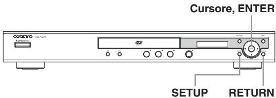 ONKYO DV-SP305 - Nota:ellettore-a-seconda-del-proprio-tevisore">

Questolettore ècaratterizzato dauna funzione screen saver (salvaschermo) e da una funzione di spegnimento automatico. Se illettore èfermo e nessun tastingi viene premuto per cinque minuti,si attiva lo screen saver. Se il vassoio del disco è chiuso ma non si sta riproduccendo nessun disco, e nessun commando viene premuto per 30 minuti, illettore entra automaticamente in standby.

Utilizzo dei display su schermo523.jpg)

1

![](images/fd60f1b32f428963e23b7b248bde5c0389c2ea09850ddd7c1340d94a538a2989.jpg)

Premere SETUP e scegliere "Impost. iniziali".

![](images/071e017718860ae02e6f4e0639c3a8789348b79e1b42228568765ee77eb3871a.jpg)

Impost. iniziali

2

Scegliere "Schemo TV" delle impostazioni "Uscita video".

![](images/6150504c41a1e5993715e5b84218dbf5970d6ba0312966fda00f279c6cf90b67.jpg)

Impost. iniziali

![](images/d72527d7b03eac6047cdb48a08307641e2137dcc7db50c2f4df676ef39e3e36e.jpg)

![](images/86c5208c570d9067ff479b8e780c9aab8ca5707bb3e36d778b0270decaf1dd4b.jpg)

Uscita audio dig.

Schemo TV

4:3 (Letter Box)

Uscita video

Uscita Video Comp.

4:3 (Pan&amp;Scan)

Uscita AV

16:9 (Wide)

3

Se si possiede un tevisore widescreen (proporzioni 16:9), scegliere "16:9 (Wide)".

Se si possiede un tevisore convenzionale (proporzioni 4:3), potete scegliere l'impostazione "4:3 (Letter Box)" o "4:3 (Pan&amp;Scan)", come preferite. Per maggiori dettagli, consultare "Impostazioni Uscita video" a pagina 42.

4

Premere SETUP per abbandonare la schermata dei menu.

![](images/0a343262088dc2d8a3243b42a3bb17b88d3e782a536931ca5a2ae187d1b949c9.jpg) - 2