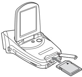 SANYO XACTI VPC-C40E - Insérez la carte. - 1