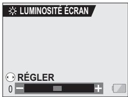 SANYO XACTI VPC-C40E - Sélectionnez l'icône de luminosité de l'écran à cristaux liquides ☐ et appuyez sur le bouton de réglage SET. - 1