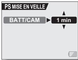 SANYO XACTI VPC-C40E - Déplacez le bouton de réglage SET vers le haut ou le bas pour régler le temps d'attente. - 1