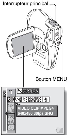 SANYO XACTI VPC-C40E - Appuyez sur le bouton MENU. - 1