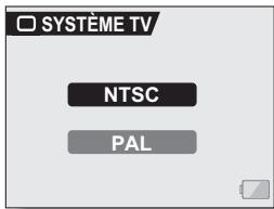 SANYO XACTI VPC-C40E - Sélectionnez l'icône du système TV □ et appuyez sur le bouton de réglage SET. - 1
