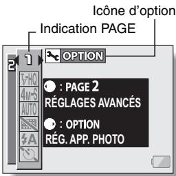 SANYO XACTI VPC-C40E - Déplacez le bouton de réglage SET vers la droite pour sélectionner l'icône d'option. - 1