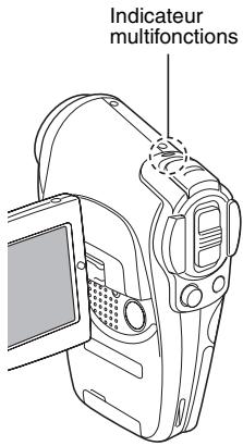 SANYO XACTI VPC-C40E - À propos de l'indicateur multifonctions - 1