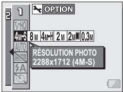 SANYO XACTI VPC-C40E - Sélectionnez le menu de résolution de l'image individuelle. - 1