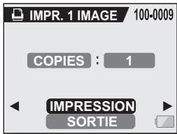 SANYO XACTI VPC-HD1AEX - Déplacez le bouton de réglage SET vers la gauche ou la droite pour afficher l'image à imprimer. - 1