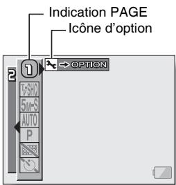 SANYO XACTI VPC-HD1AEX - Déplacez le bouton de réglage SET vers la croite pour sélectionner l'icone d'options. - 1
