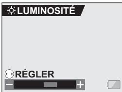 SANYO XACTI VPC-HD1AEX - Sélectionnez l'icône de luminosité de l'écran et appuyez sur le bouton de réglage SET. - 1