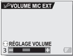 SANYO XACTI VPC-HD1AEX - RéGLAGE DU VOLUME D'UN MICROPHONE EXTERNE - 1