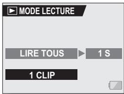 SANYO XACTI VPC-HD1AEX - Sélectionnez l'icone de méthode de lecture et appuyez sur le bouton de réglage SET. - 1