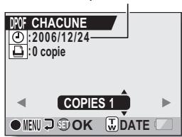 SANYO XACTI VPC-HD1AEX - Spécifiez si la date doit être affichée sur l'épreuve et indique le nombre d'épréuves à imprimer. - 2
