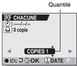 SANYO XACTI VPC-HD1AEX - Spécifiez si la date doit être affichée sur l'épreuve et indique le nombre d'épréuves à imprimer. - 1
