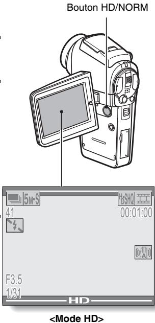 SANYO XACTI VPC-HD1AEX - Commutation entre le mode normal et le mode HD - 1