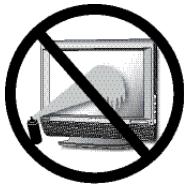 Prohibition sign with crossed-out laptop and screen graphic, indicating no use or prohibition
