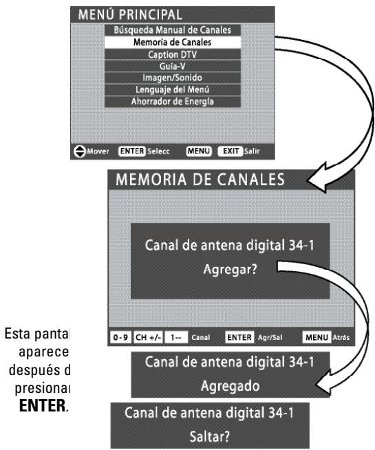 SANYO DP32648 - AGREGAR CANALES A LA MEMORIA - 1