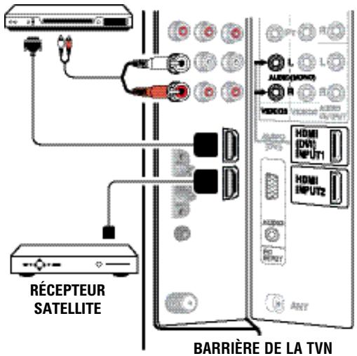 RÉCEPTEUR SATELLITE BARRIÈRE DE LA TVN