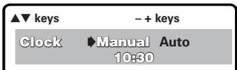 SANYO DS32424 - To set the clock manually - 1