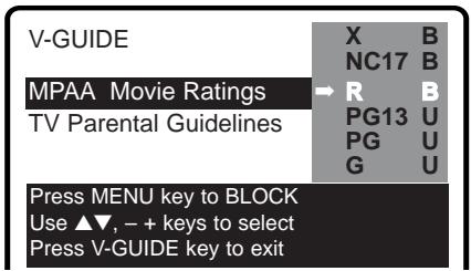 SANYO DS32424 - Setting MPAA Movie Rating - 1