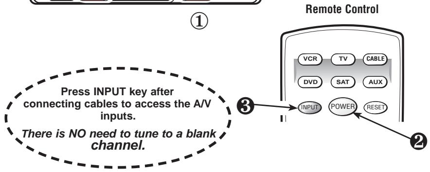 SANYO DS32424 - Connecting a VCR or DVD PLAYER - 2