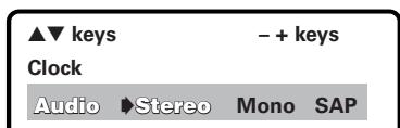 SANYO DS32424 - Setting Audio Mode - 1
