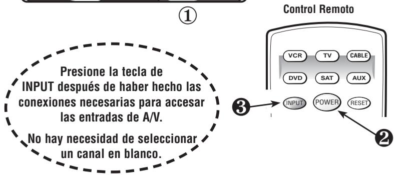 SANYO DS32424 - Conectando una VCR o Reproductor de DVD - 2