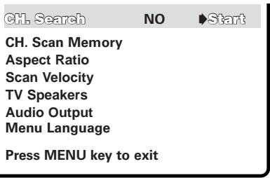SANYO DS32424 - Resetting the Antenna/Cable Mode and Channel Search - 3
