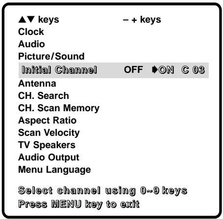 SANYO DS35520 - INITIAL CHANNEL SETUP - 2