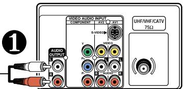 SANYO DS35520 - CONECTE UN AMPLIFICADOR ESTÉREO A LAS SALIDAS DE A/V - 2