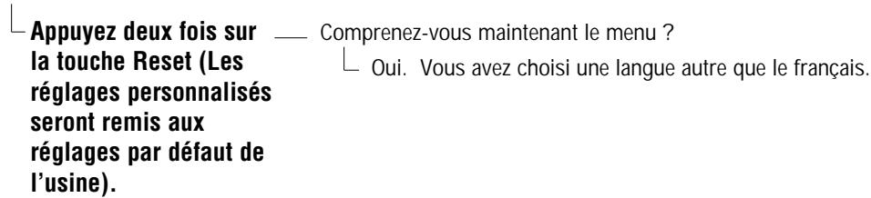 SANYO DS35520 - Je ne comprends pas ce qui apparaît au menu à l'écran - 1