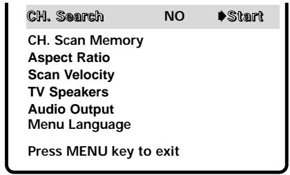 SANYO DS35520 - RESETTING THE ANTENNA/CABLE MODE AND CHANNEL SEARCH - 1