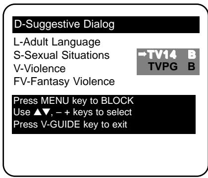 SANYO DS35520 - TURNING OFF THE V-GUIDE - 4