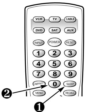 SANYO DS35520 - SETTING THE SLEEP TIMER - 1
