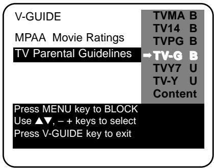 SANYO DS35520 - TURNING OFF THE V-GUIDE - 2