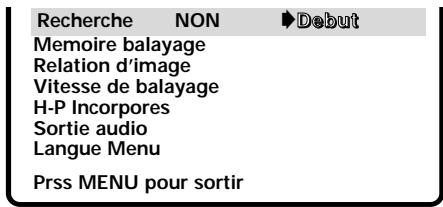 SANYO DS35520 - RÉINITIALISATION DU MODE D'ANTENNE / DE LA TÉLÉ PAR CÂBLE ET DE LA RECHERCHE DES CANAUX - 1