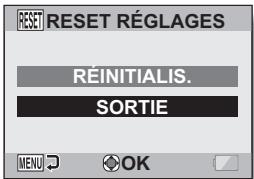 SANYO VPC-E2BL - RÉINITIALISATION DES RÉGLAGES DE L'APPAREIL PHOTO - 1