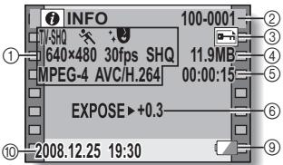SANYO VPC-E2BL - Appuyez sur le bouton MENU pendant au moins 1 seconde. - 1