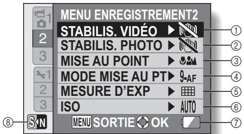 SANYO VPC-E2BL - CHANGEMENT DE MODE DE FONCTIONNEMENT - 1